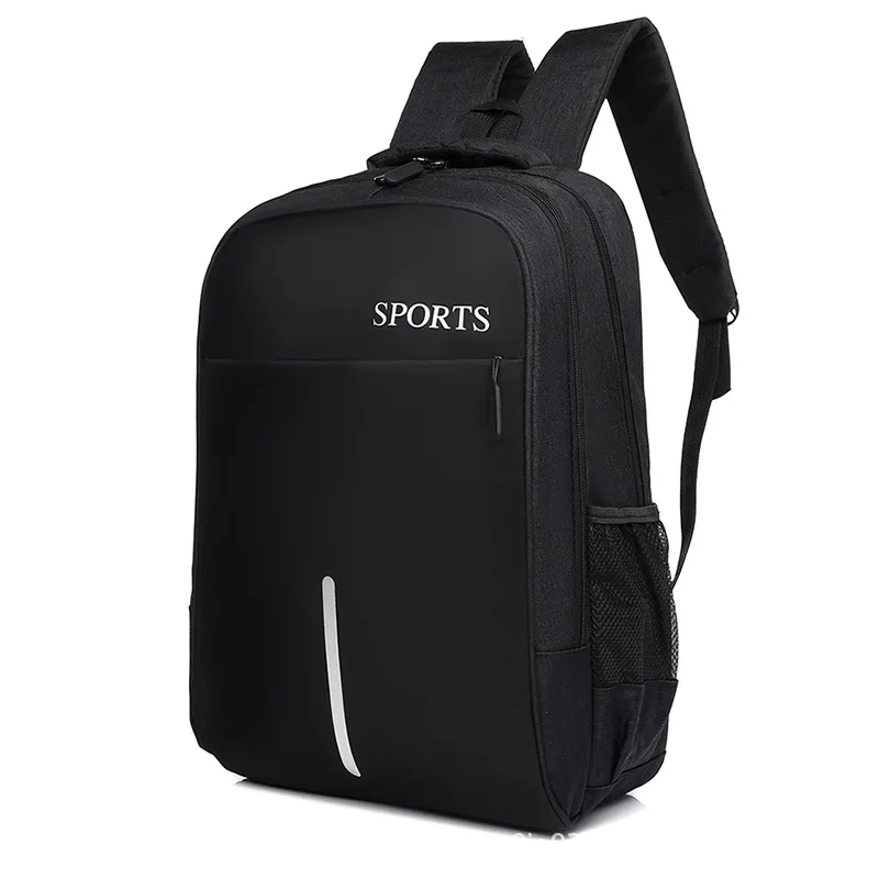 Мужские рюкзаки школьные нейлоновые черные с большой емкостью мужские usb