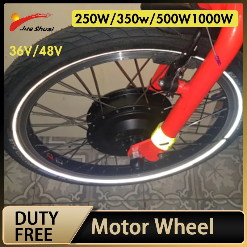 

Duty Free 250W 350W 500W 1000W Ebike Motor Wheel 36V 48V Electric Bicycle Conversion Kit Front Rear Hub Motor Wheel 26inch 700C