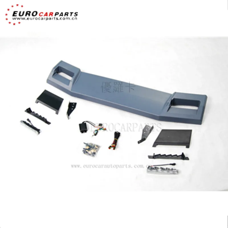

W463 b style front roof spoiler fit for G-class W463 G500 G550 G55 G63 carbon fiber and pu material roof wing with led
