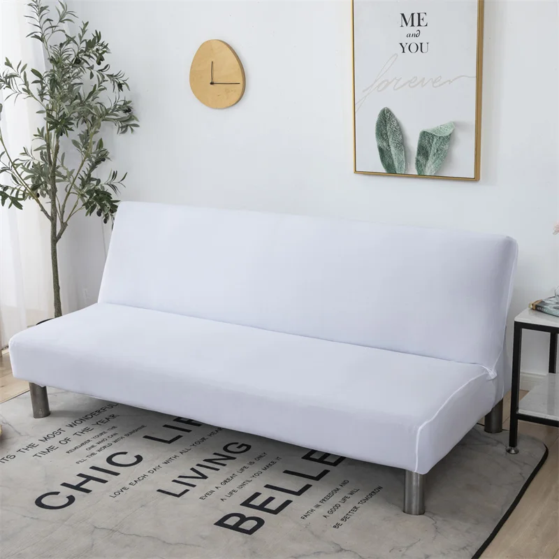 

Plain Sofa Bed Cover All-inclusive Sofa Covers for Living Roon Tight Wrap Slipcovers Couch Cover Without Armrest funda sofa