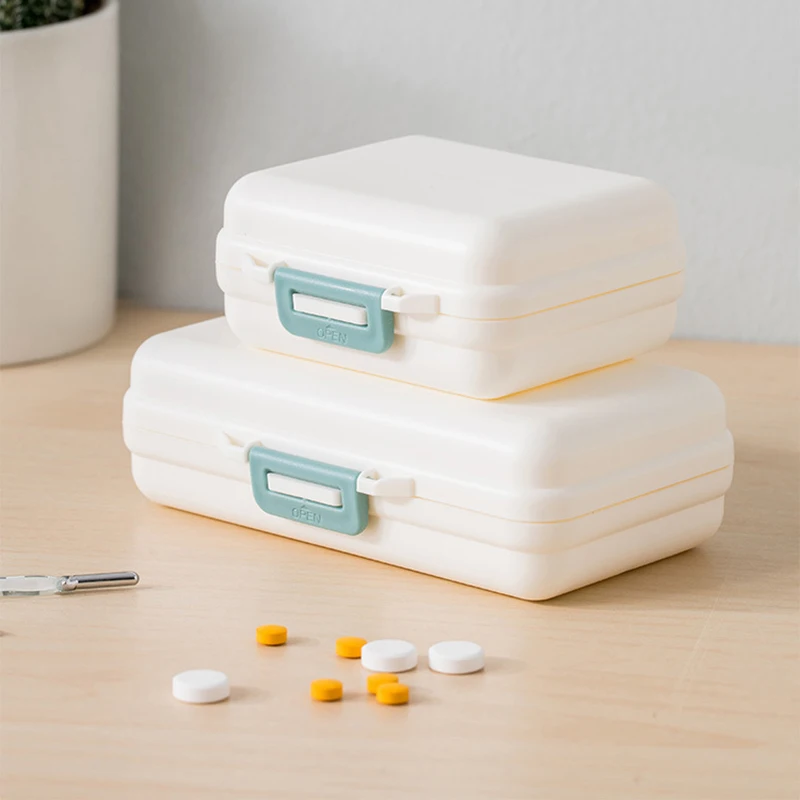 Чехол органайзер для таблеток высокое качество PP двойной герметичный