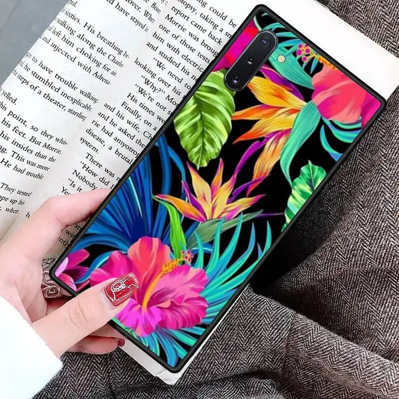 

Retro Colorful Flower Leaf Phone Case For Samsung Galaxy S8 S9 S10 Plus S10E Note 3 4 5 6 7 8 9 10 Pro Lite cover