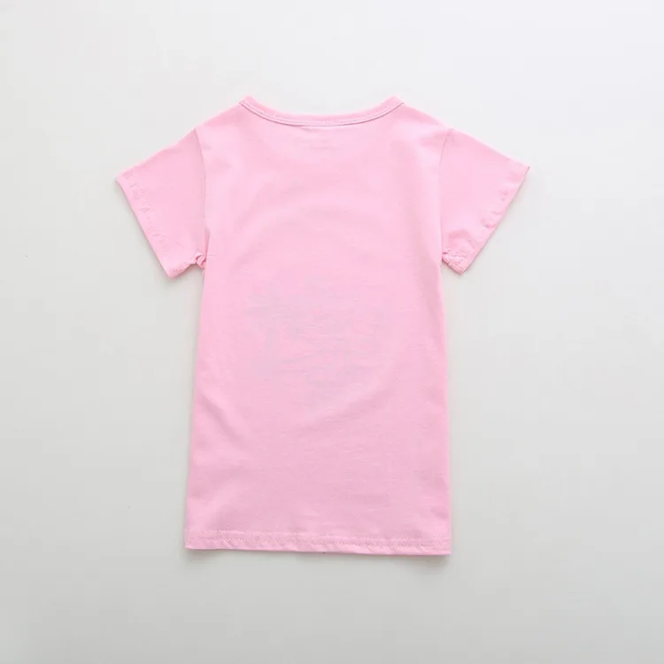 Летние топы для девочек детские хлопковые футболки с рукавами и принтом лягушки - Фото №1