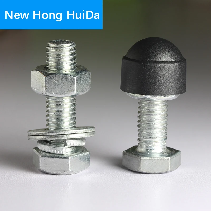 Черные белые защитные крышки для купольных крышек шестигранные пластиковые