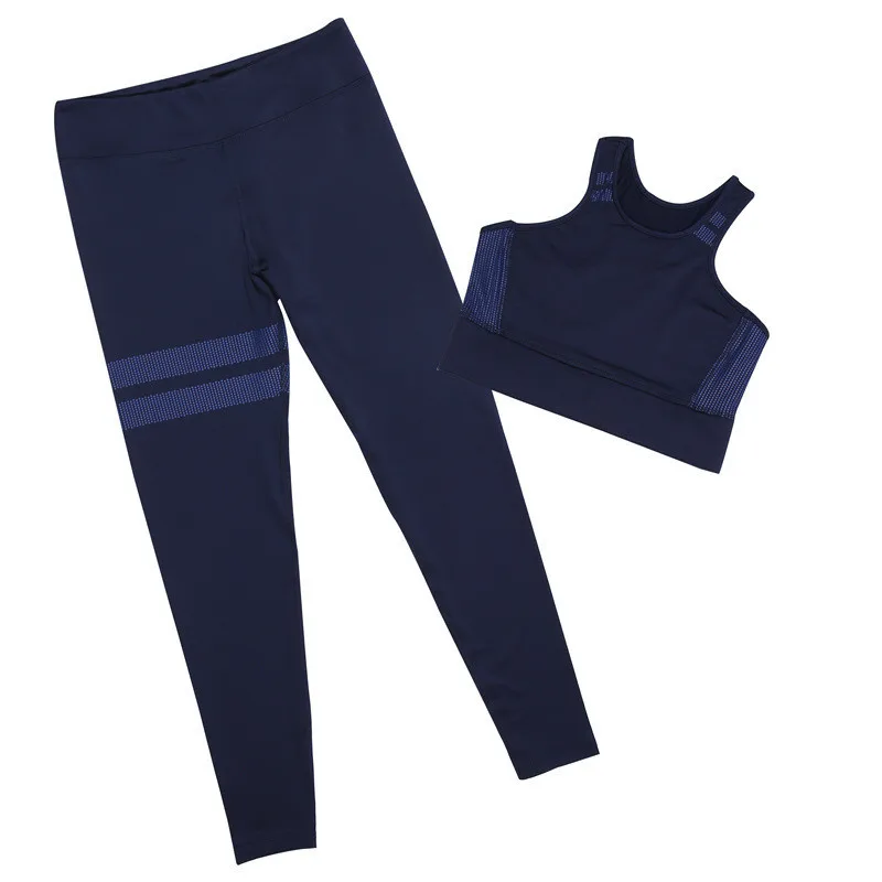 

Quick Dry Yoga Set Breathable High-Intensity Gym Training Running Tank Tops Butt Lifting Breathable Leggings Tight Women Clothes