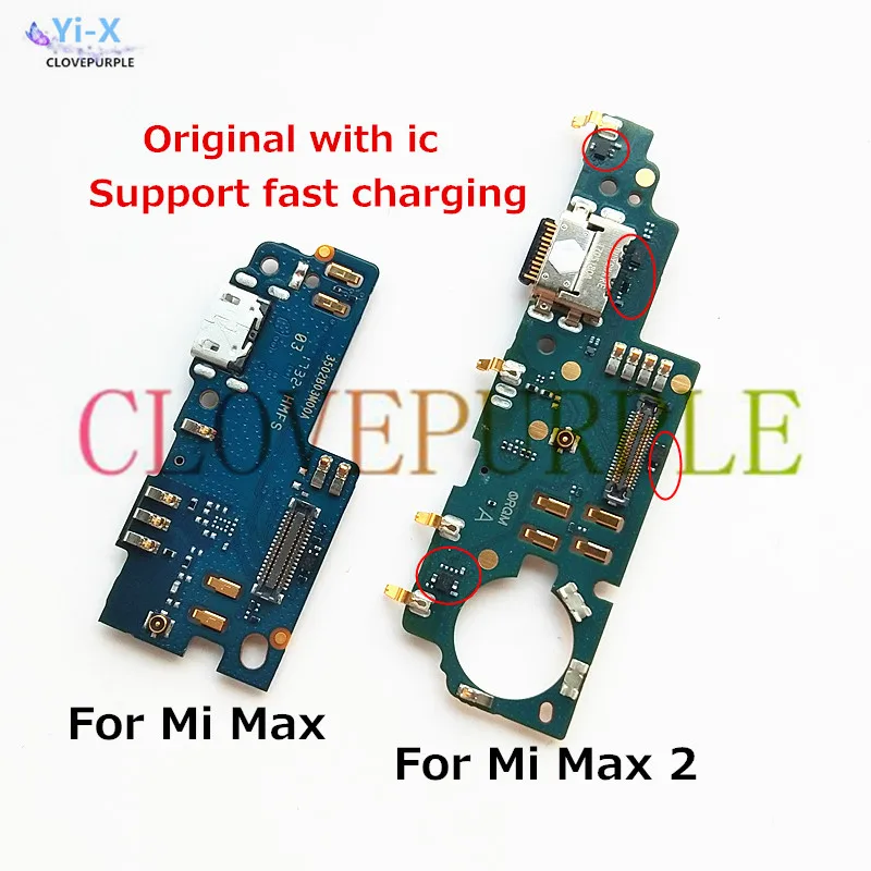 

Оригинальное зарядное USB-устройство с разъемом для док-станции, плата для микрофона, гибкий кабель для Xiaomi Mi Max / Max 2