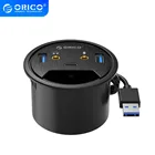 Настольный втулка ORICO USB 3.0 Type-C аудио адаптер для рабочего стола разделитель Многофункциональный блок питания Адаптер для крепления на столе