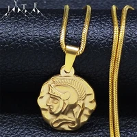 2022 stainless steel archangel chain necklace for womenmen gold color small choker necklace jewelry collier chaine nk61s05