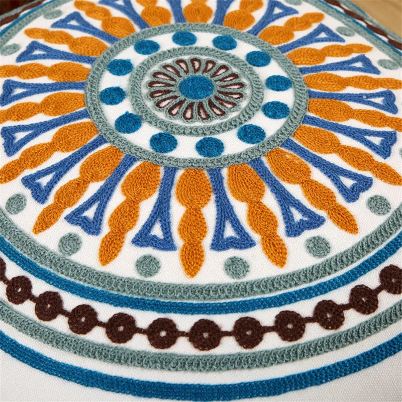 Богемный чехол для подушек декоративные коричневые льняные подушки удобный