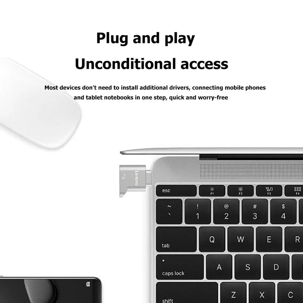 Кардридер Lenovo D201 USB C 480 Мбит/с 512 ГБ|Картридеры| |