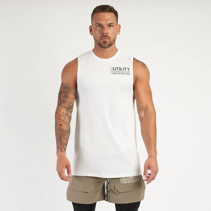 

The New Summer Sports And Leisure Pure Color Vest Training Breathable Elastic Sleeveless Fitness Running Slimming I-Shaped Vest