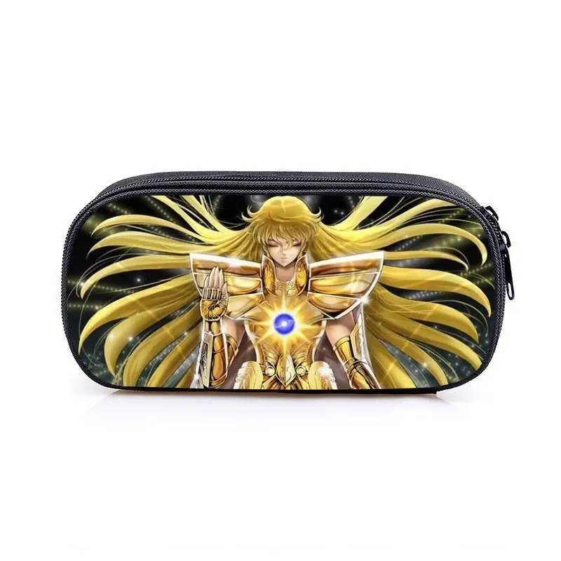 

Пенал в стиле аниме Saint Seiya, милый школьный футляр для карандашей, студенческие офисные принадлежности, декоративные нейлоновые принадлежно...