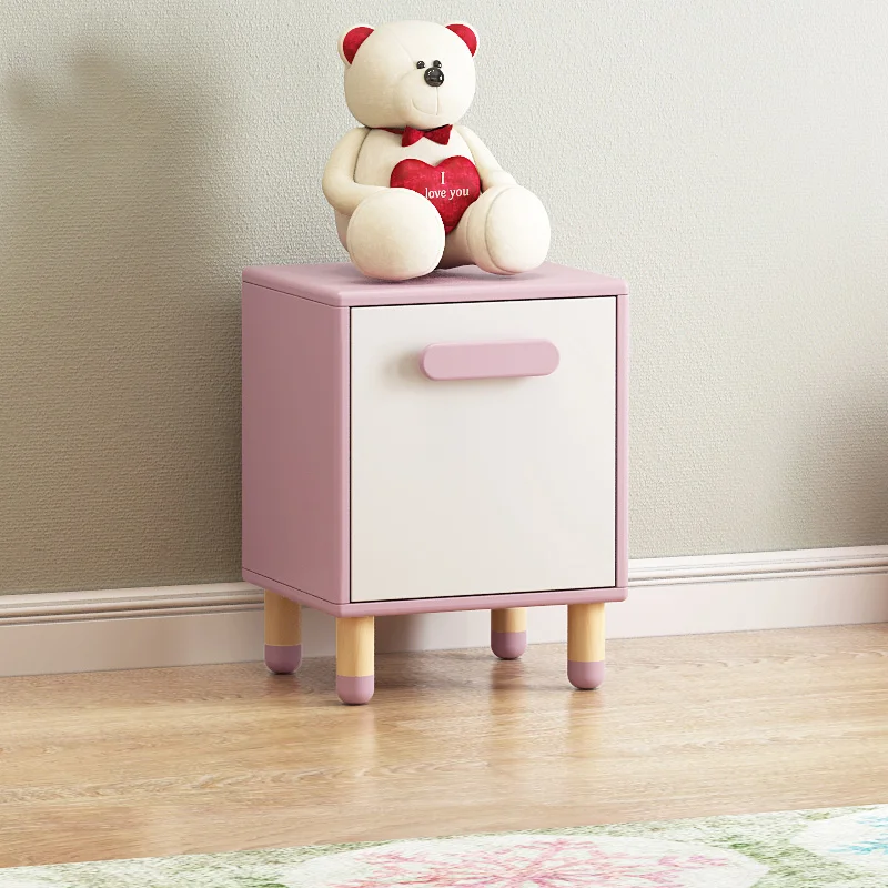 

Louis Fashion American Children's Bedside Table Boys Girls Pink Bedside Table Bedroom Multi Function Storage Cabinet