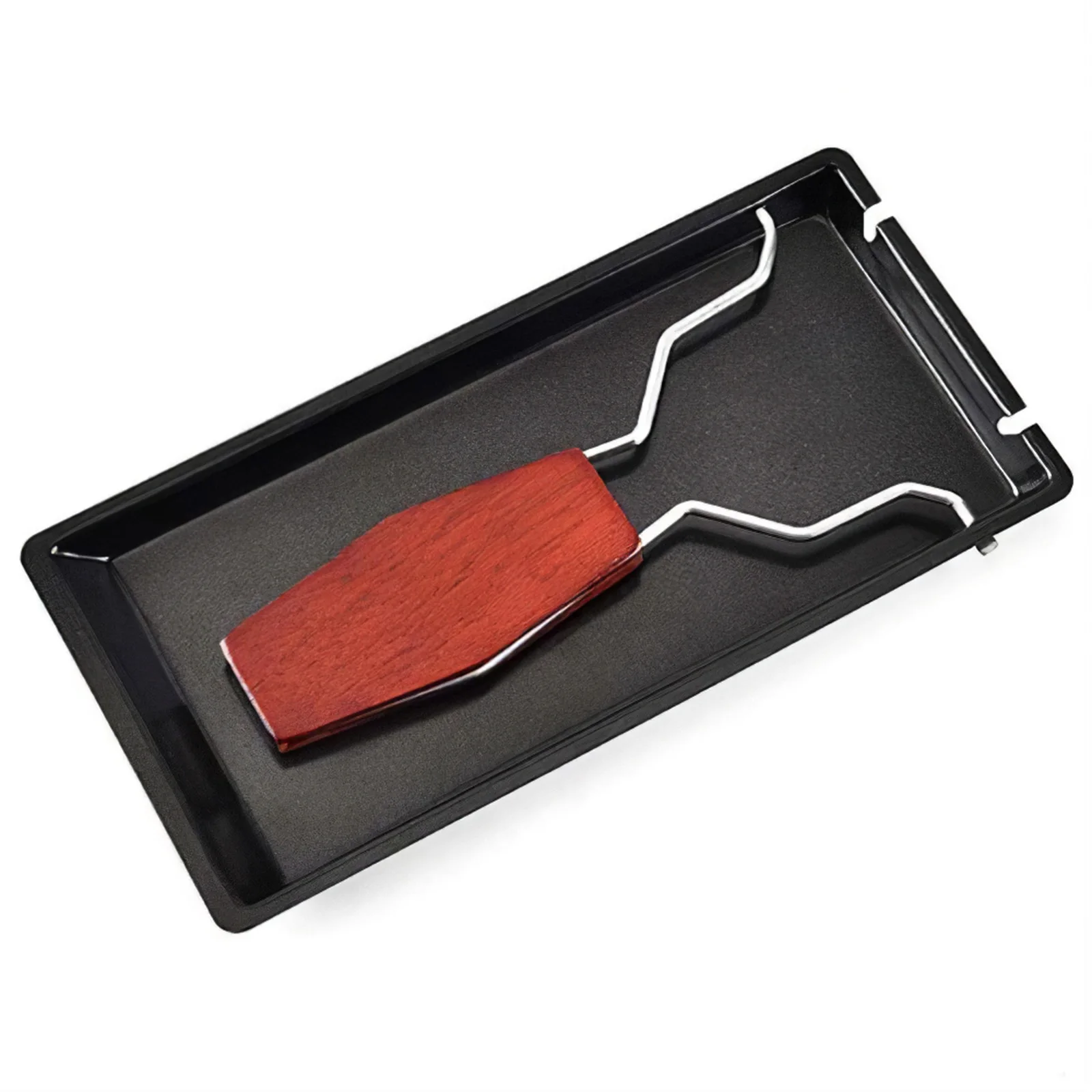 

Portable Candlelight Cheese Non-Stick Baking Tray Stove Set Carbon Steel Home Kitchen Grilling Tool With Wood Handle