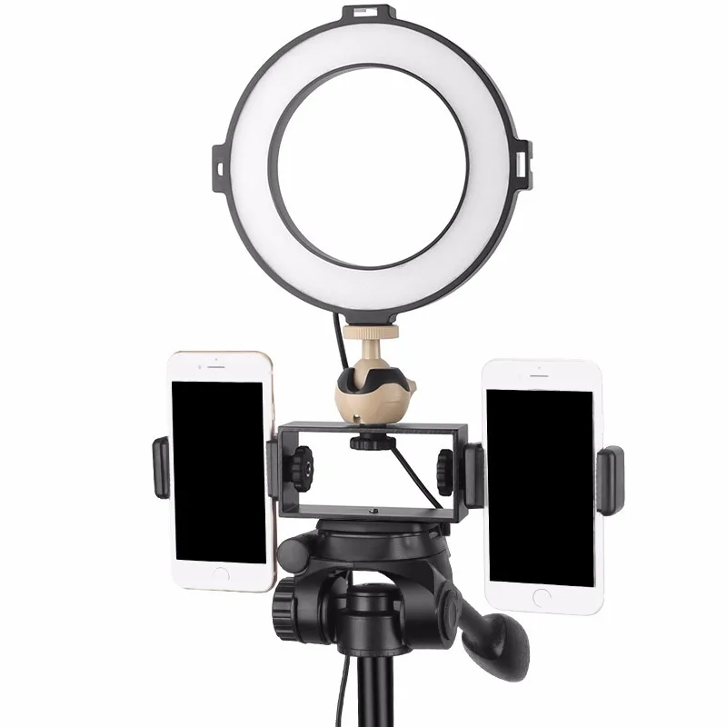 Профессиональный штатив для телефона с кольцом светильник держатель зажим