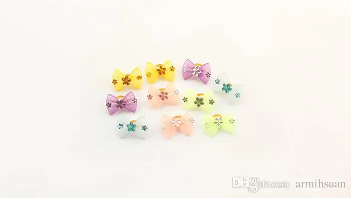 

Most Cute!! Handmade Dog Bow Hair Little Flower Bows For Dogs Pet Grooming Accessories Products
