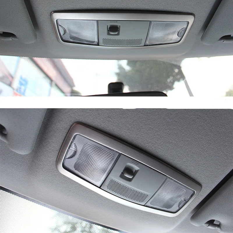 

Stainless steel 1 shiny front reading lamp cover lamp for mitsubishi asx 2013 2014 2015