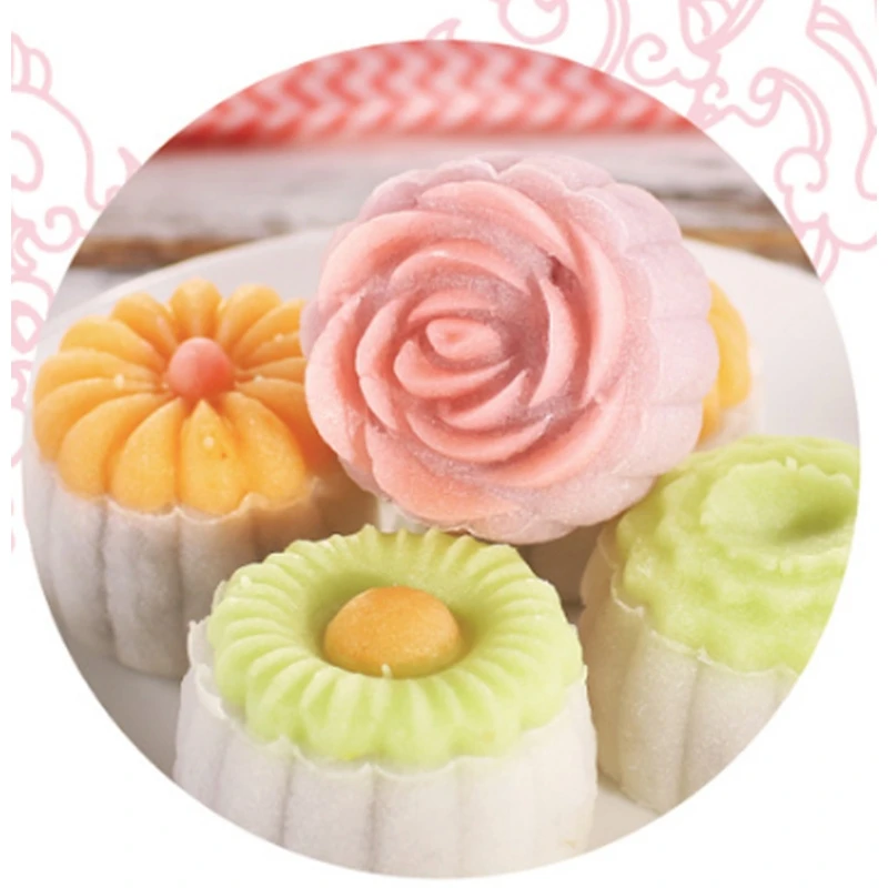 50 г Mooncake плесень 8 сливы цветок штампы печенья Ручной пресс зеленый бобы торт