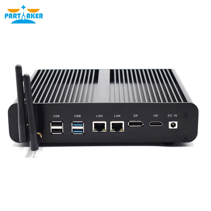 Мини ПК Intel core i7 7-е поколение 7560U Windows 10 HDMI DP 4K HTPC настольный компьютер с кабелем 4k HD