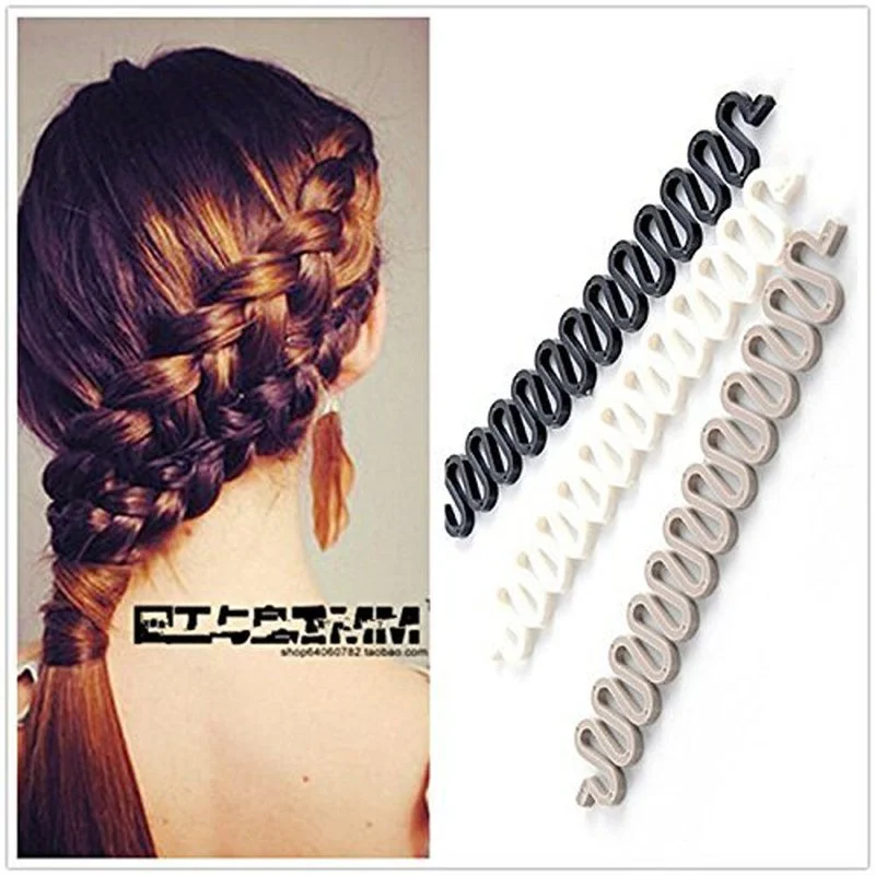 

1PCS Women Hair Braid Tool Holder Clip Wave Hair Braiding Tool Weave Hair Braider Roller Hair Twist Styling Tool DIY Accessories