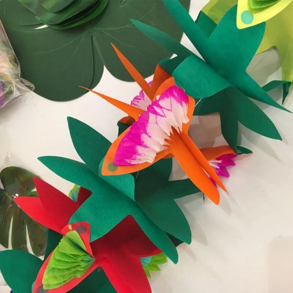 Длинные гирлянды из ткани 3 м для Гавайской вечеринки | Дом и сад
