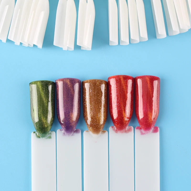 45pcs/set False Nail Tips Nature Color Fan Finger Full Card Art Display Practice Acrylic Gel Polish Tool Manicure |