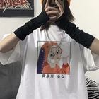 Женская футболка Kakegurui, свободная футболка с коротким рукавом и мультяшным принтом, в стиле японского аниме Yomoduki Runa, в стиле Харадзюку
