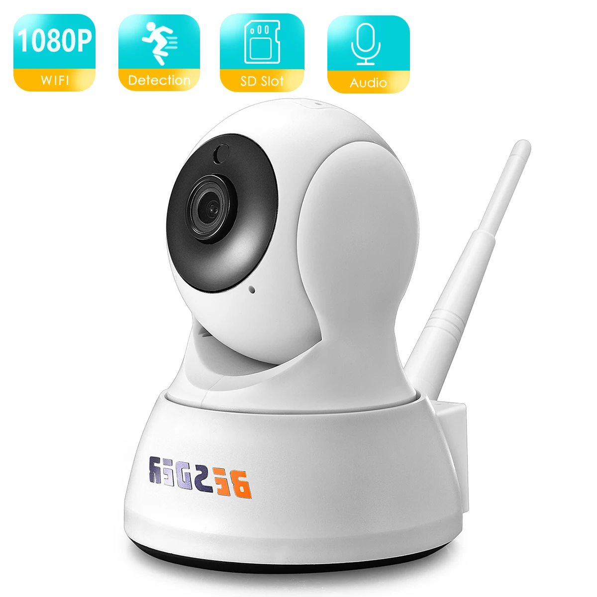 

FHD 2MP Two Way Audio Home Security Wireless IP Camera Night Vision CCTV WiFi Camera Baby Monitor Mini Camera iCsee