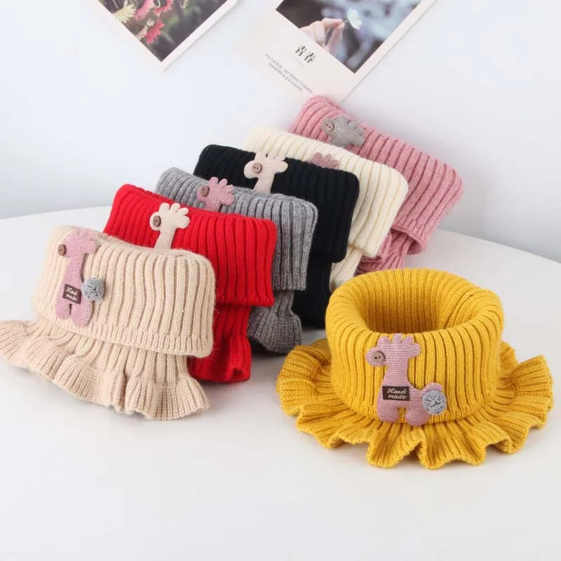 Осень зима 2019 теплый детский хлопковый шарф воротник для мальчиков и девочек