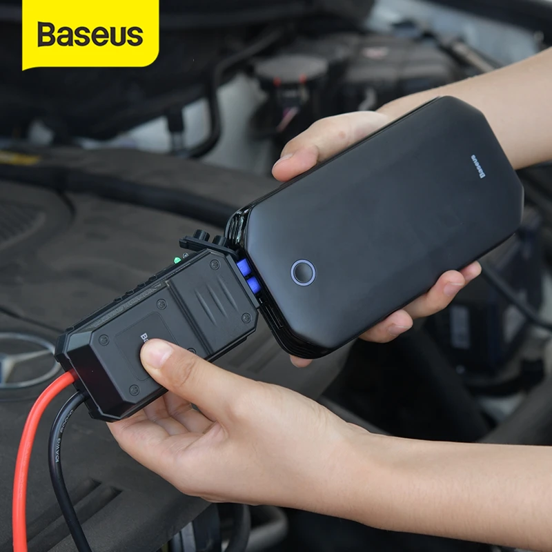 Baseus Car Jump Starter Starting Device Battery Power Bank 800A Jumpstarter Auto Buster Emergency Booster Car Charger Jump Start