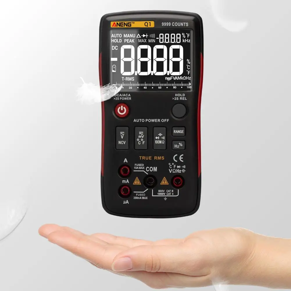 

Digital Voltmeter Ammeter Ohmmeter Multimeter Volt AC DC Meter True RMS Digital Voltmeter Ohm Meter AC DC Tester Meter