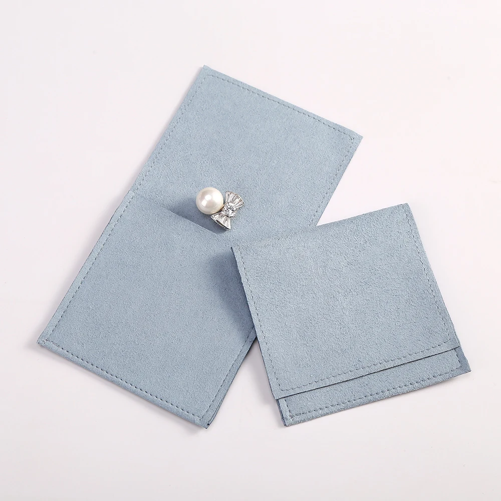 Microfiber Jewelry Packaging Pouches Envelope Bag for Rings Earings Necklace Luxury Jewellery Christmas Wedding Favor Gift Bag