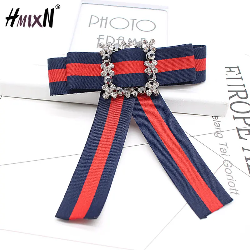 Винтажные тканевые Броши с бантом для женщин галстуки на шею импортный материал