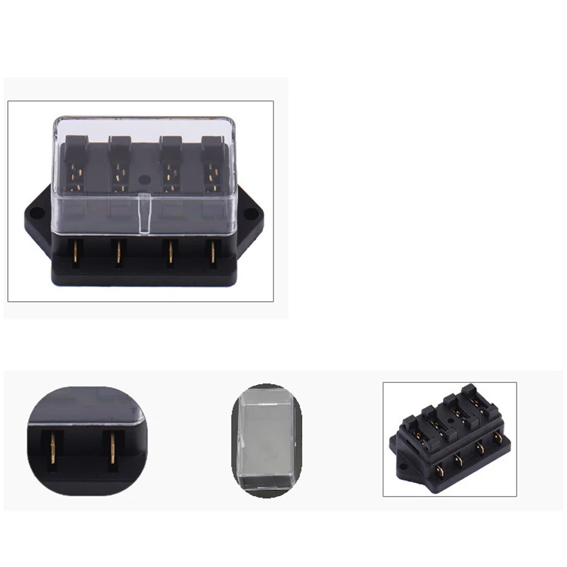 12V 24V 32V 48V Пластик крышка Держатель плавкого предохранителя M5 серьги-гвоздики с