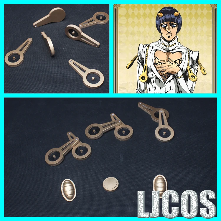 Заколка для волос с застежкой-молнией косплея аниме невероятные приключения