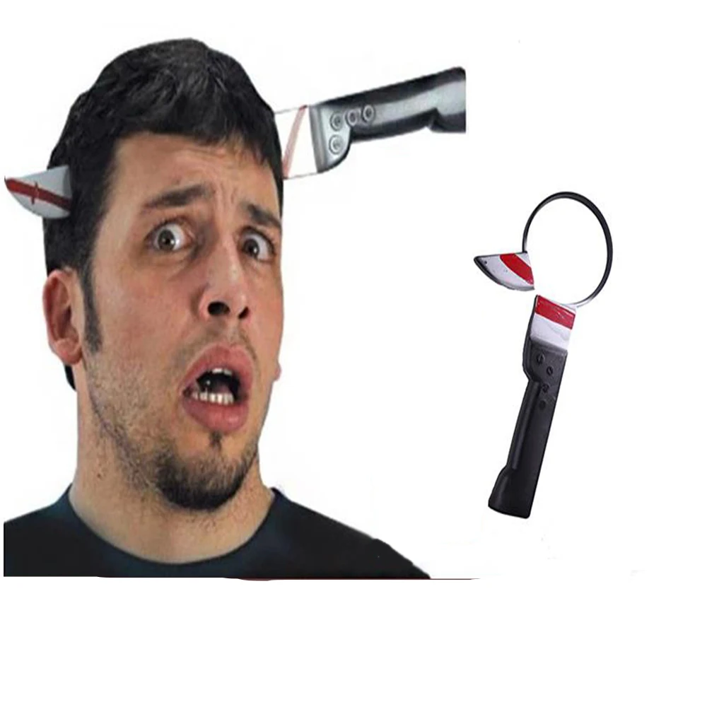 Игрушка на Хэллоуин для всего человека украшенная повязкой голову нож повязка