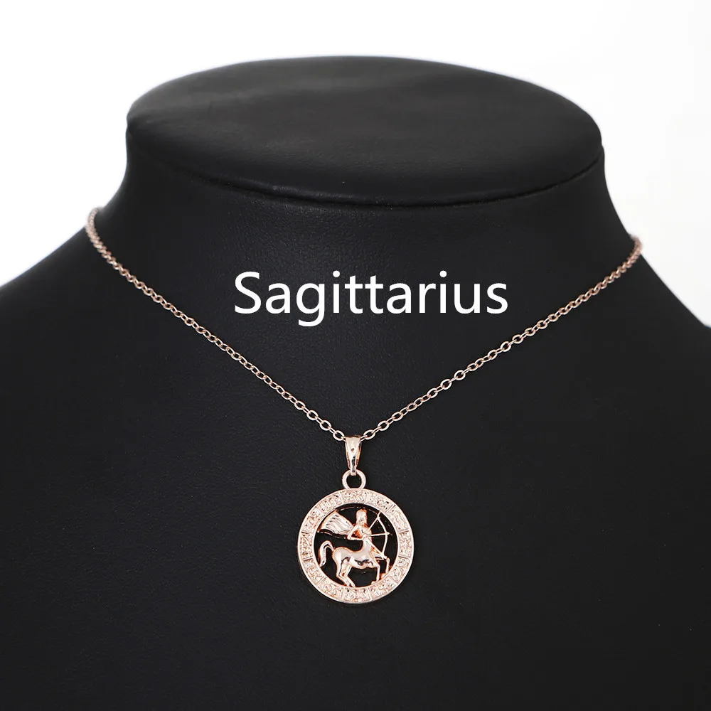 

No Card Popular 12 Constellation Necklace Pendant Ornaments Wholesale