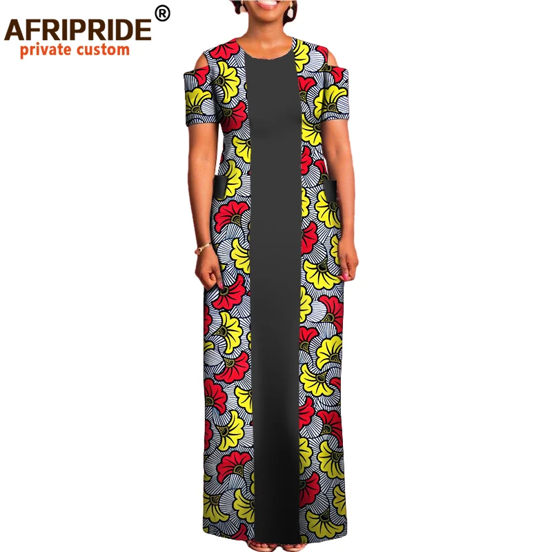 Осеннее Африканское женское прямое платье AFRIPRIDE private custom традиционное до