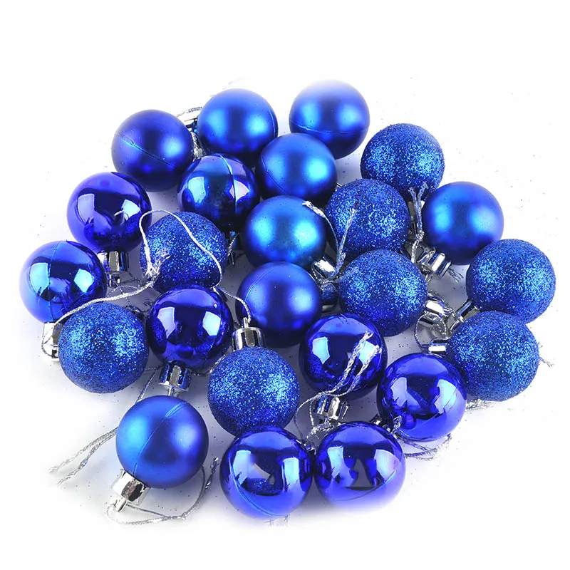 

24 шт./упак. рождественские украшения елки украшения шар-безделушка висит Рождественский фестиваль свадьба украшение для домашней вечеринк...