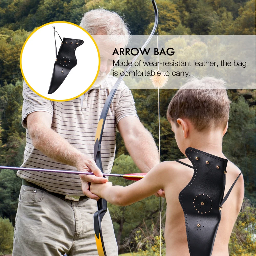 1 шт. кожаная сумка для стрел износостойкая колчан стрельбы из лука|Наружное