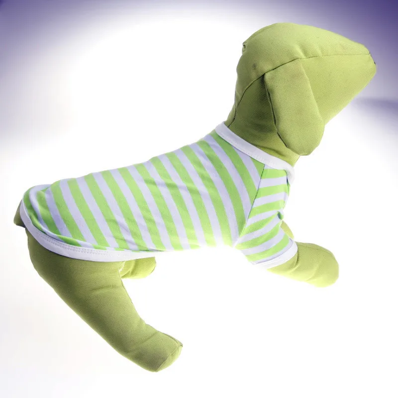 Hoomall 1 шт. цветная полосатая одежда для собак летний хлопковый жилет плюшевой