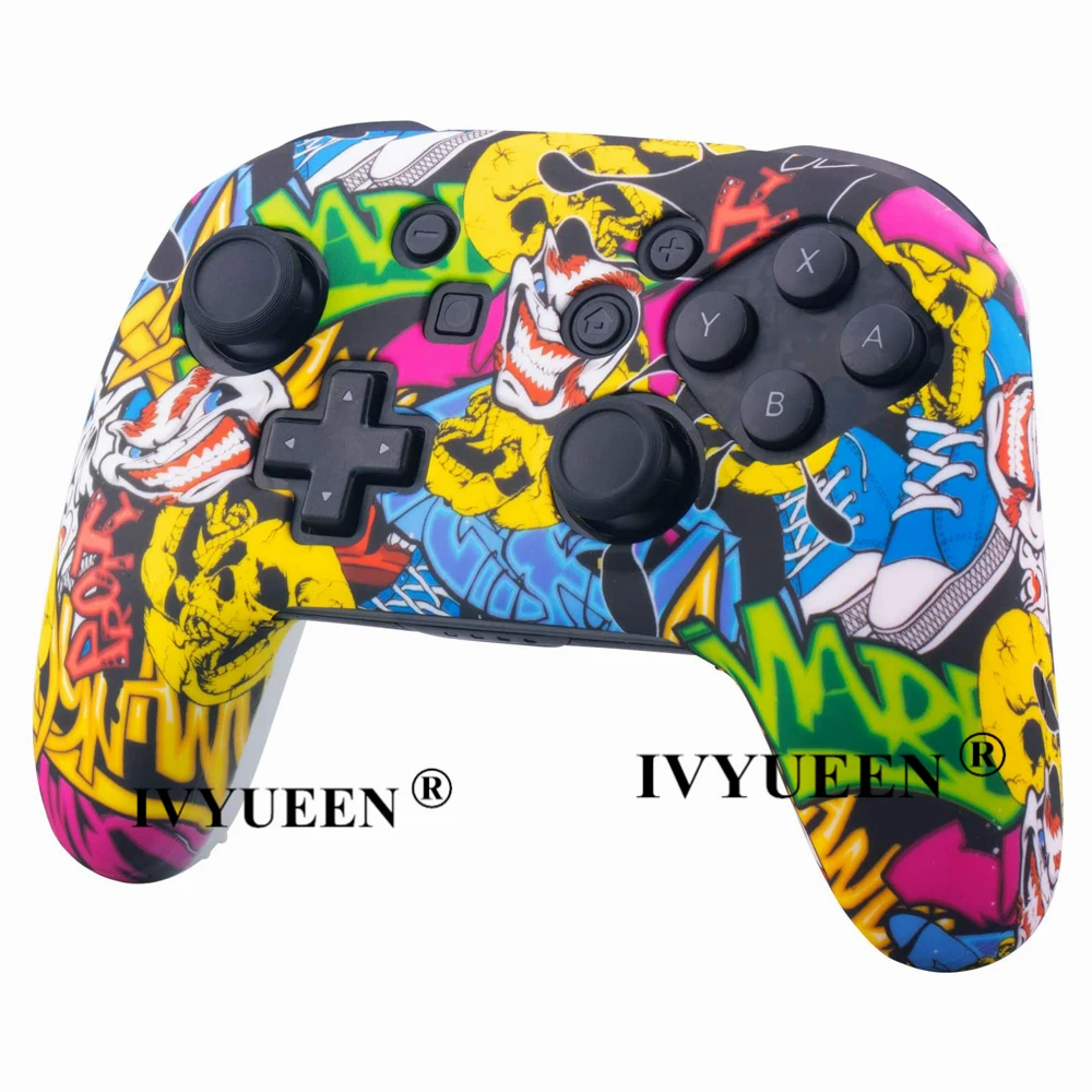 Противоскользящий силиконовый чехол IVYUEEN для Nintendo Switch NS Pro защитный контроллера