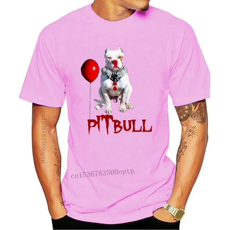 

New Clown Pitbull It Halloween Men'S Tee Men'S Halloween T Shirt Made In Us