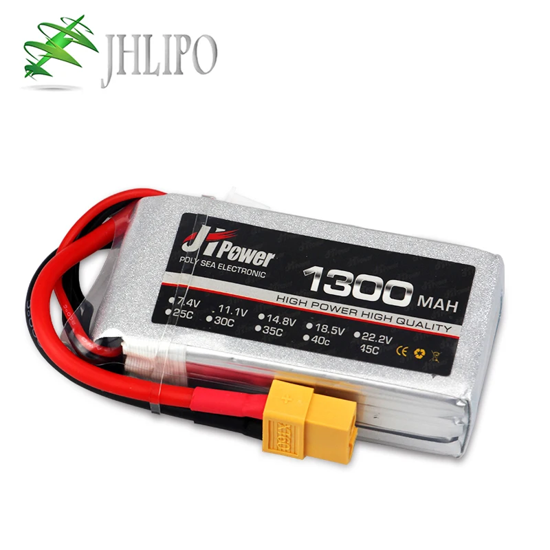 

Lipo battery 1300mAh 45C 2S 7.4V 3S 11.1V 4S 14.8V Helicopter RC battery Drone for RC airplane car boat
