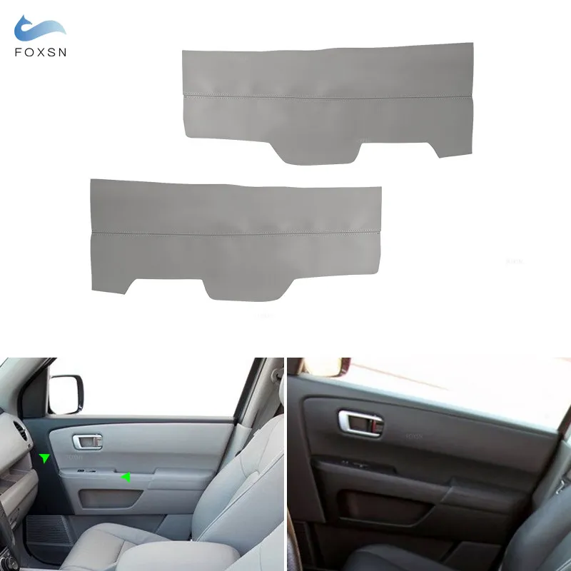 

Car Styling Microfiber Leather Front Door Armrest Panel Cover Trim For Honda Pilot 2009 2010 2011 2012 2013 2014 2015 Gray