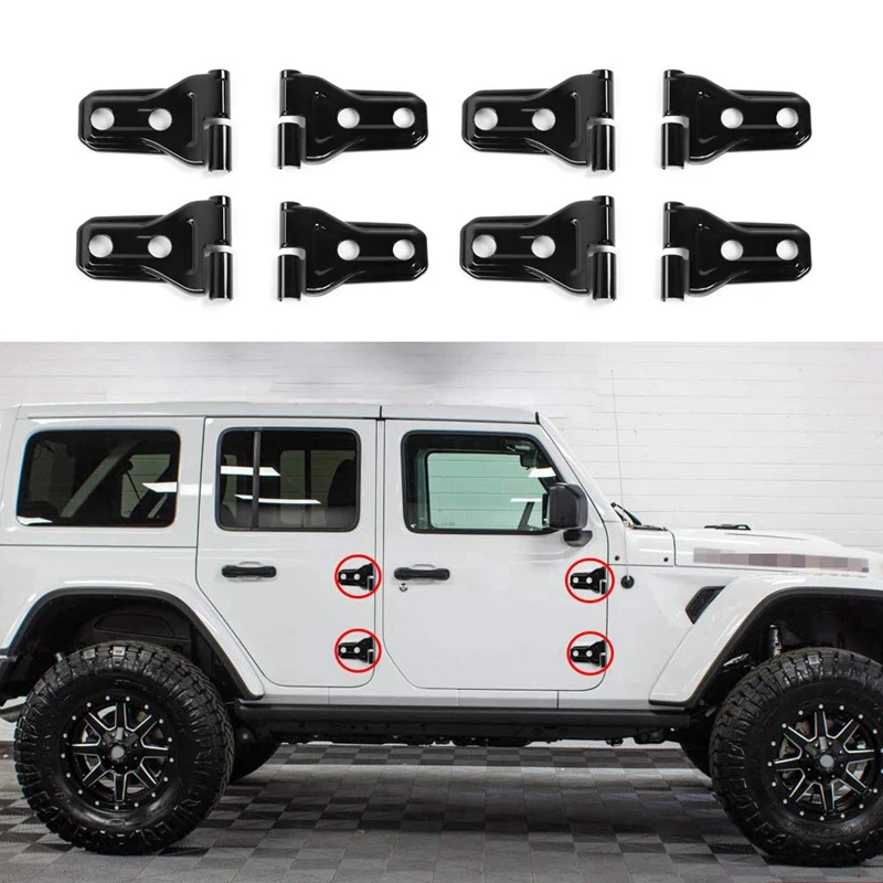 Накладка для дверных петель набор защиты 2018-2019 Jeep Wrangler JL &amp Unlimited автомобильные
