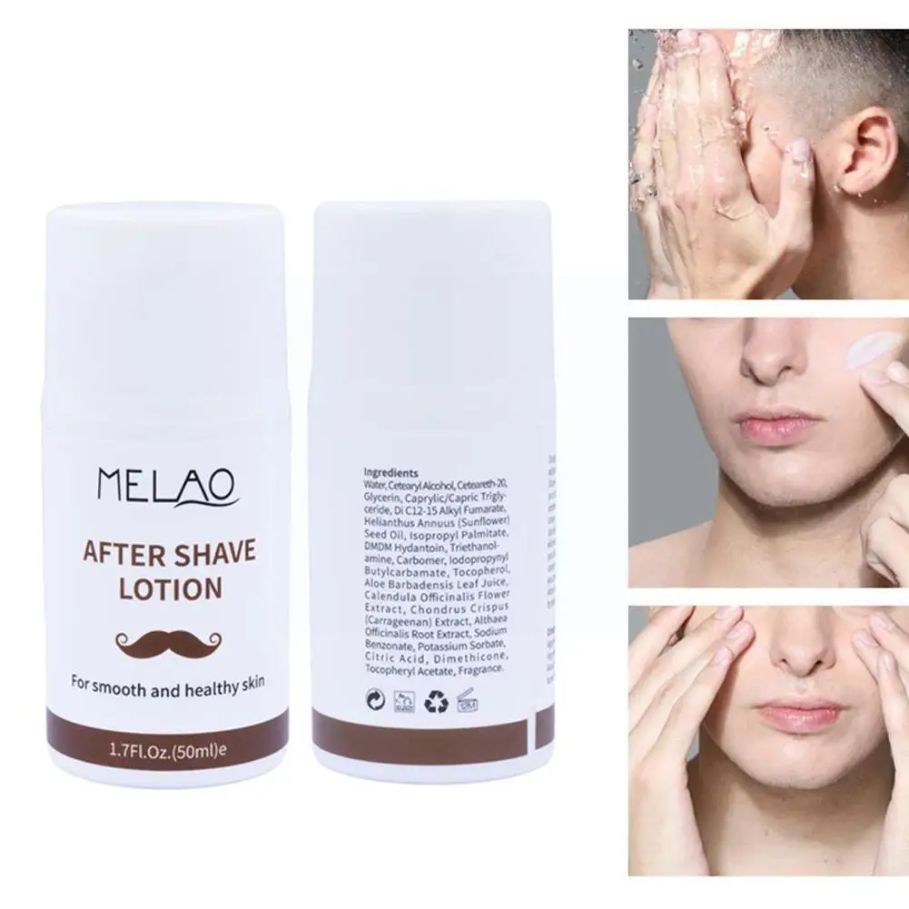 

Moisturizing Men Aftershave Lotion Face Cream Shrink Soothes Toner Care Skin Pore Milk Shaving P6X2
