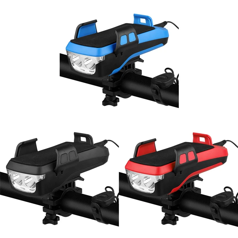 

Велосипедный светильник USB Перезаряжаемый светодиодный светильник для головы велосипеда велосипедный сигнал руля держатель для телефона 4...