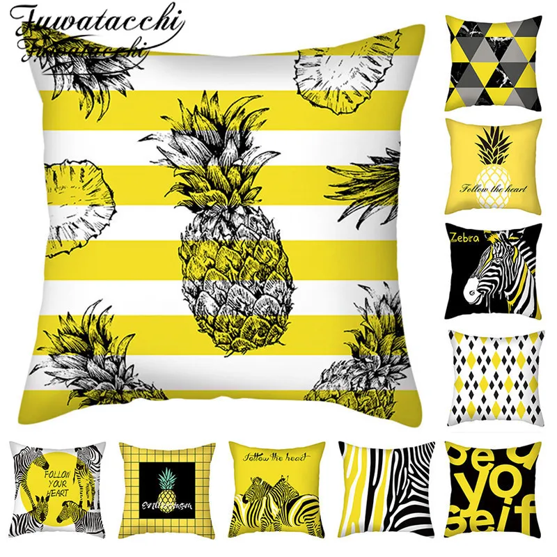 Fuwatacchi желтая фотография ананас геометрический абстрактный узор для домашнего