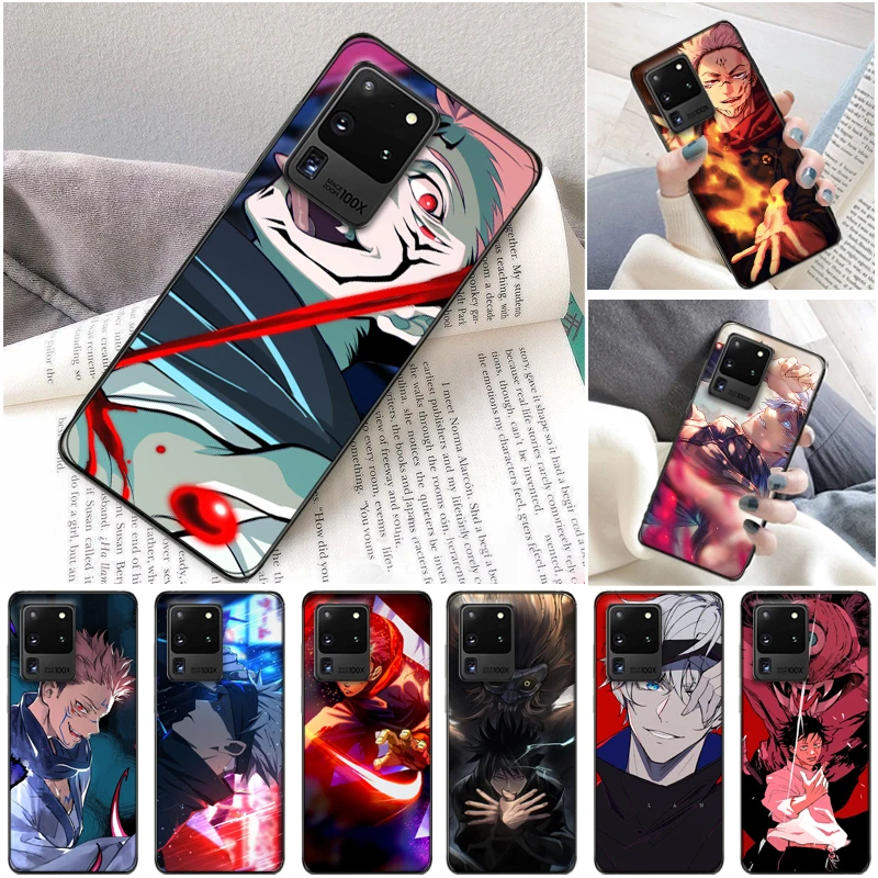 

Jujutsu Kaisen Sukuna Fushiguro Megumi Yuji Itadori Satoru Gojo Phone Case For Samsung Galaxy S20 Plus FE Lite Cases Coque